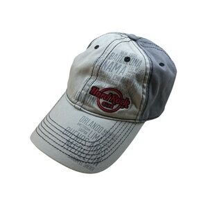 Hard Rock Cafe Hat Baseball Cap Cotton Adjustable Strap “Prague” Gray Adult
